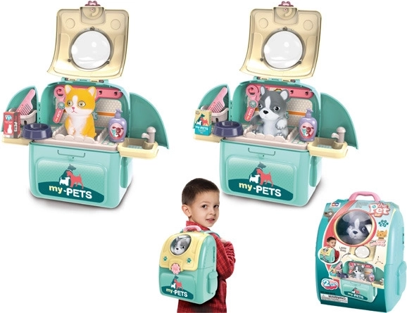 Haustier im Rucksack