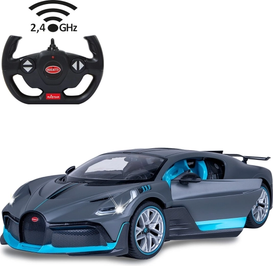 Jamara Bugatti Divo RC-Auto 1:14 grau 2,4 GHz mit von Hand zu öffnenden Türen