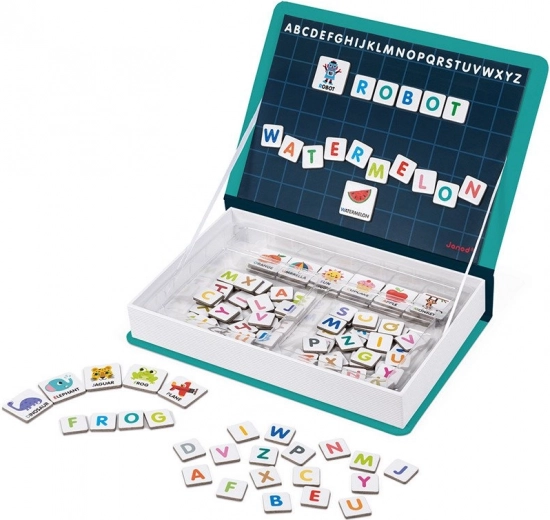Janod Magnetibuch Englisches Alphabet