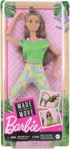 Puppe BARBIE Made to Move – geblümte Leggings, rotes Top