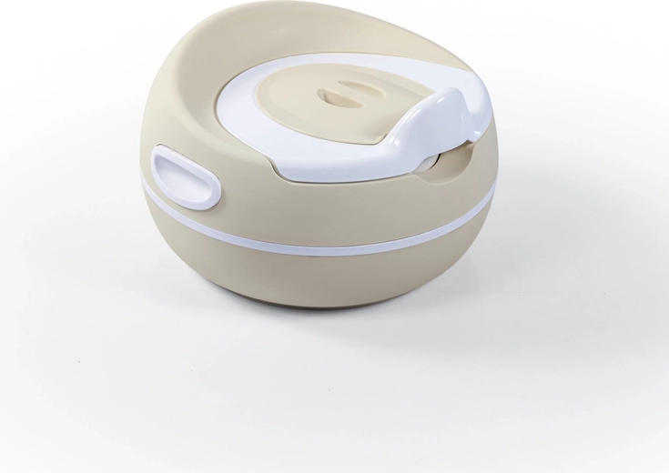 Kinder-Töpfchen Premium – beiges Trainingstöpfchen mit Deckel und herausnehmbarem Einsatz