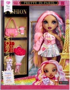 Rainbow High Modepuppe Pretty in Paris Kia – 1 Stück