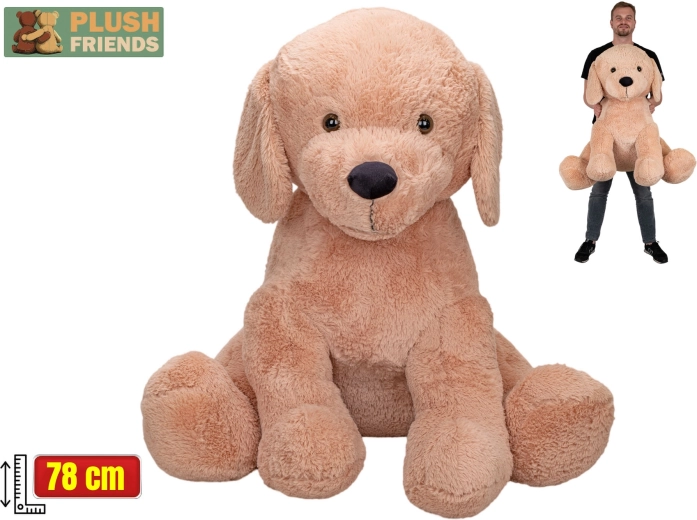 Plush Friends beiger Plüschhund 78 cm