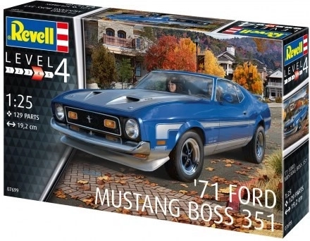 Plastikmodellauto 71 Ford Mustang Boss 351 1/25