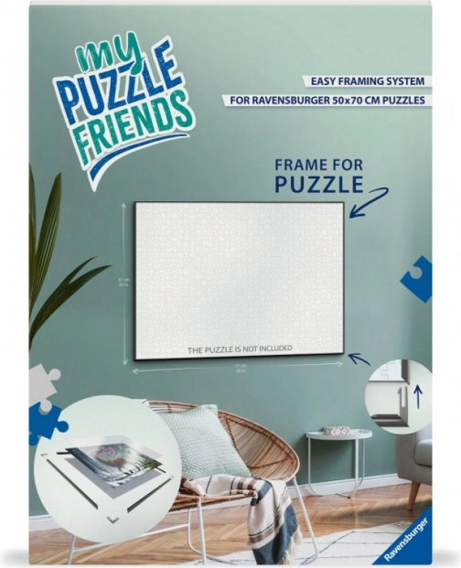 Schwarzer Puzzle-Rahmen 70 x 50 cm von Ravensburger