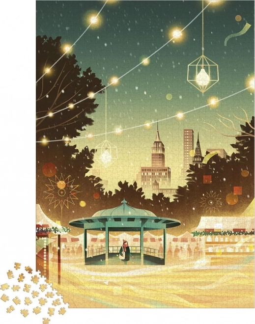 Puzzle JANOD New York Bustle, 2000 Teile