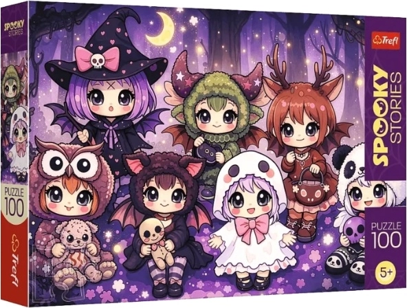 Puzzle SpookyStories: leśna drużyna czarów (100 Teile)