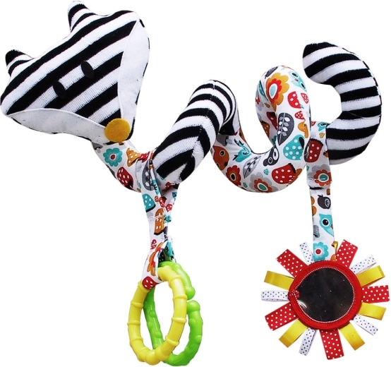 Kontrast-Spiralspielzeug für den Kinderwagen mit Rassel MOM'S CARE