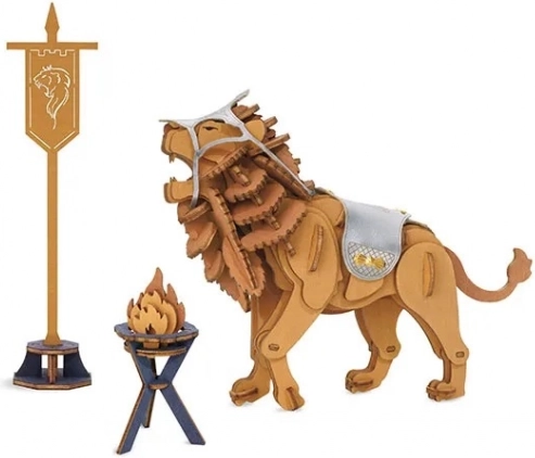 3D Holzpuzzle Kampfender Löwe