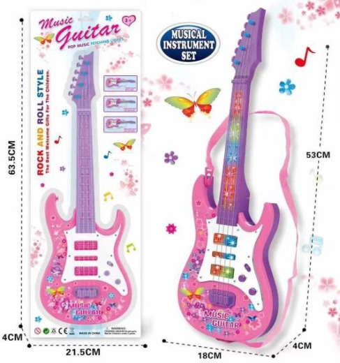Kinder-Gitarre 53 cm mit Licht und Sound