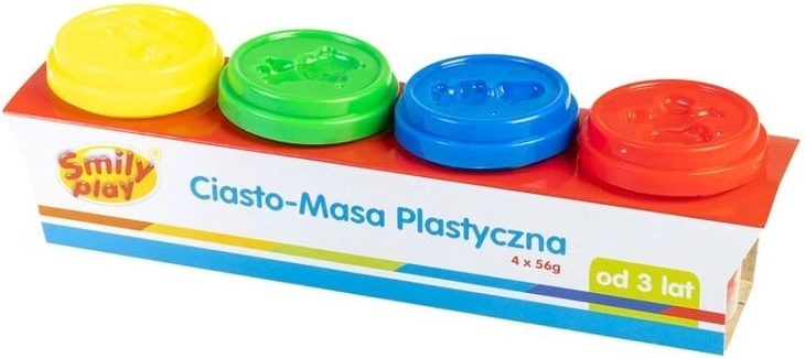 Knetmasse in Bechern (4 Farben) SmilyPlay