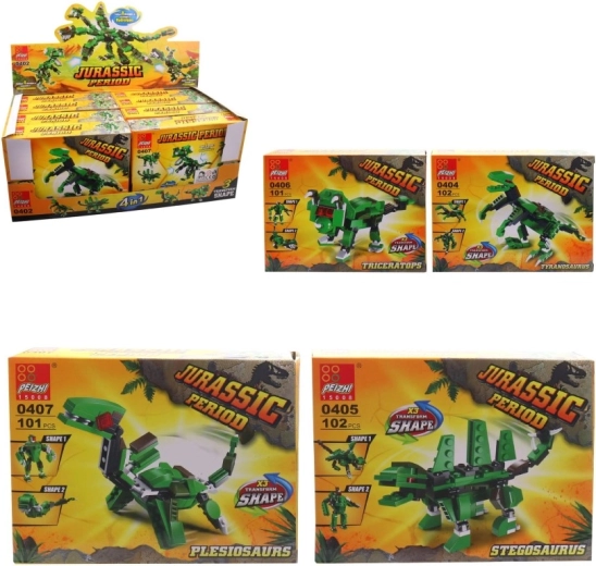 Plastik-Dinosaurierfiguren, 8 Stück im Display-Box