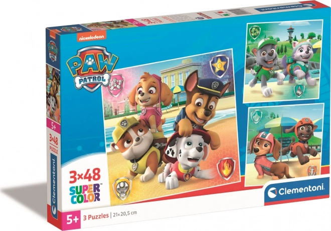 CLEMENTONI Puzzle Paw Patrol 3x48 Teile