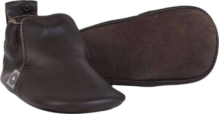 Lodger Stepper Coffee Leder-Krabbelschuhe 15–18 Monate