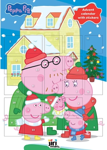 Adventskalender mit Stickern Peppa Wutz