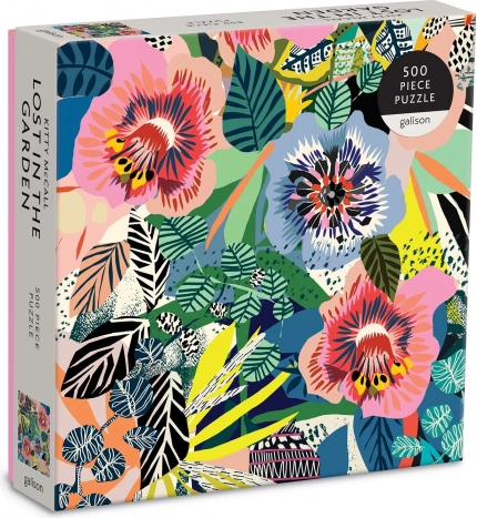 GALISON quadratisches Puzzle Verloren im Garten 500 Teile