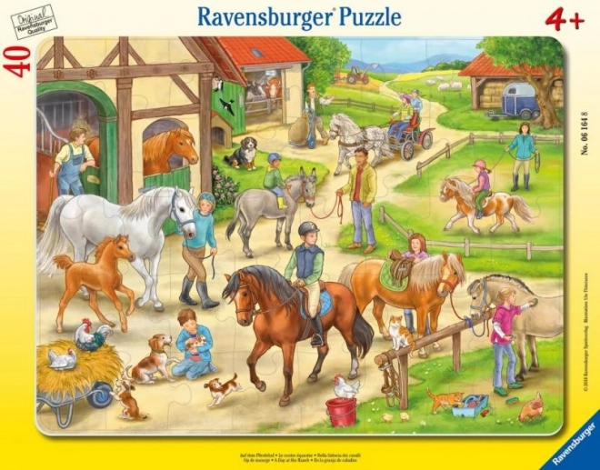 Puzzle Pferdefarm Ravensburger 40 Teile