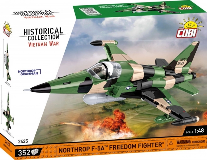 Bausatz Northrop F‑5A Freedom Fighter aus Bausteinen