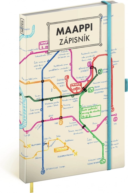 Notizbuch Maappi, liniert, 13 × 21 cm