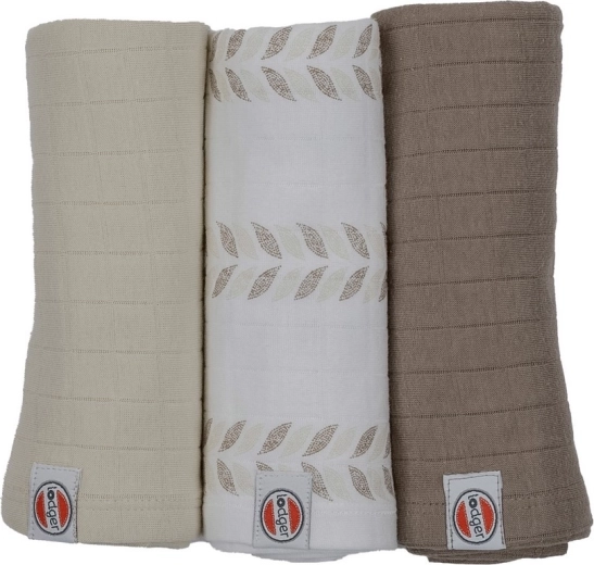 Lodger Swaddler aus Bio-Baumwolle Matcha 70 × 70 cm (3 Stk.)