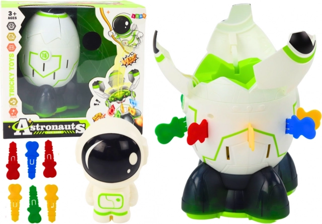 Geschicklichkeitsspiel Springender Astronaut mit Rakete