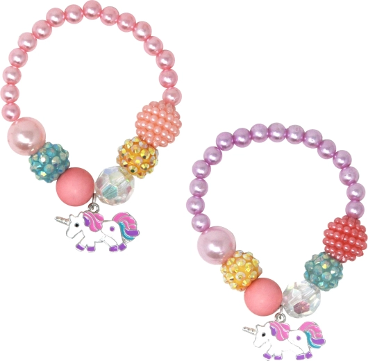 Pink Poppy Armband mit Einhorn