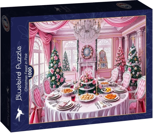 Bluebird Puzzle Weihnachtsfestmahl in Rosa 1000 Teile