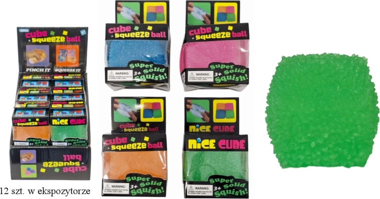 Gniotek sensorischer Anti-Stress-Würfel mit Noppen
