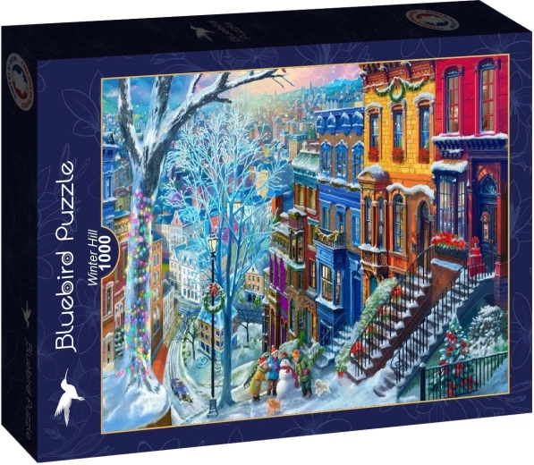 Bluebird Puzzle Verschneite Straße, 1000 Teile