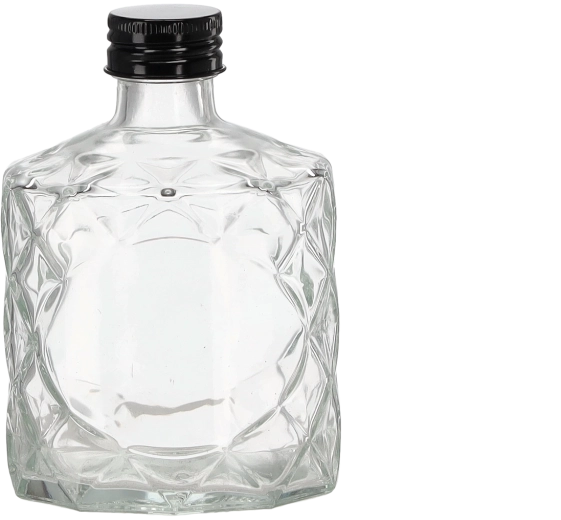 Diamantflasche 250 ml mit Metallverschluss 28 mm