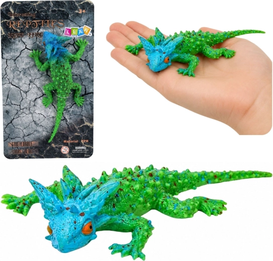 Gummi-Realistikfigur einer Horn-Echse 20 cm