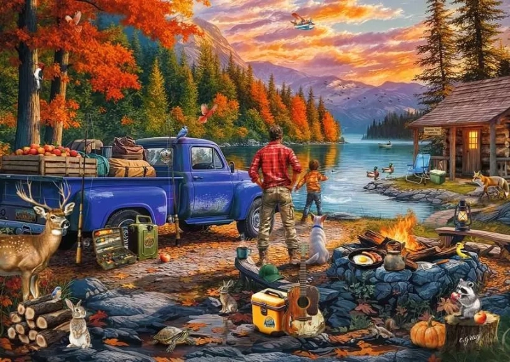 Ravensburger Puzzle Sonnenuntergang am See 300 Teile