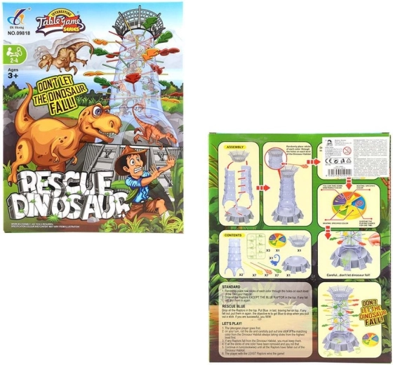 Brettspiel mit Dinosauriern