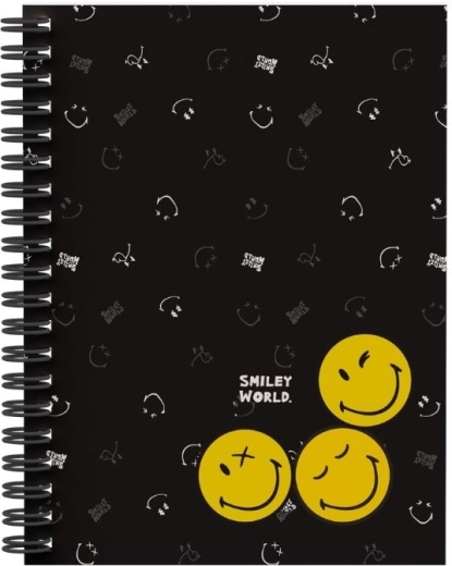 Ringblock A4 mit Doppelspirale SMILEY WORLD