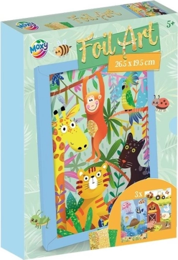 MOXY Kreativset Foil Art – Tiere