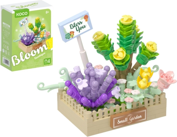 KOCO Mini-Bausatz Blumenarrangement Sukkulenten, 232 Teile