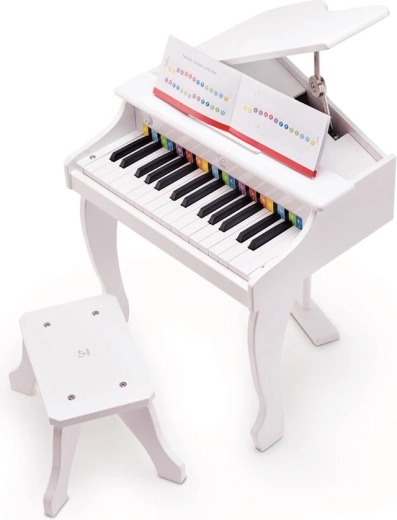Elektronisches Kinderpiano Deluxe Grand Piano weiß