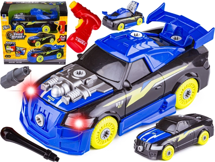 Zerlegbares BMW-Sportauto mit Kinder-Bohrmaschine – 1 Stück