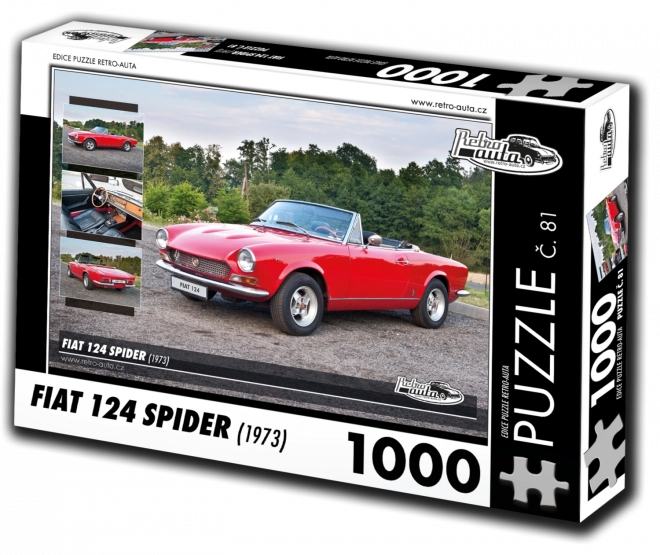 Puzzle Retro-Autos Fiat 124 Spider (1973) – 1000 Teile