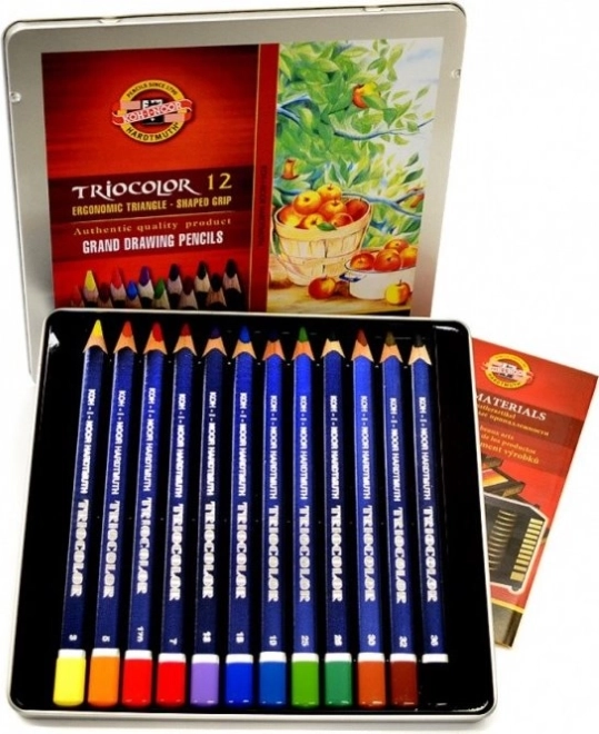 Koh-I-Noor Dreikant-Buntstifte Triocolor 12 Stk