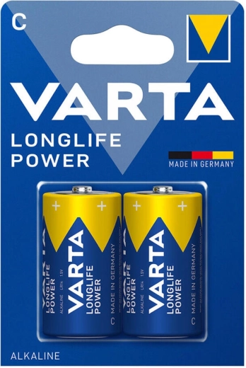 Alkaline-Batterien C (LR14) Varta Longlife Power, 2 Stk.