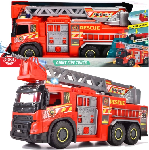 Dickie Toys Große Feuerwehrmannschaft Volvo 57 cm
