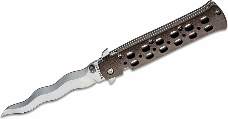 Klappmesser Cold Steel Ti-Lite Kris 10,2 cm, braun, Zy-Ex
