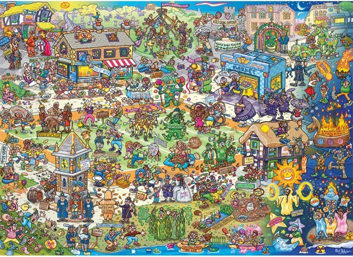 Gibsons Puzzle Barmy Britain 1000 Teile