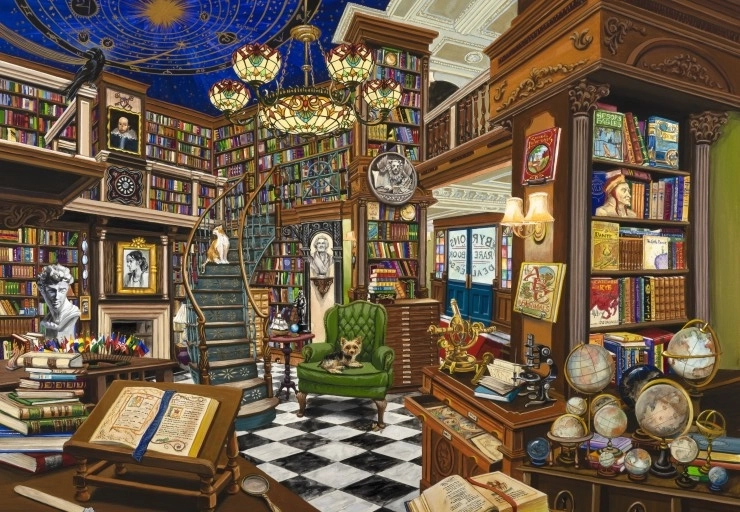 BLUEBIRD Puzzle Der Verkäufer seltener Bücher 1000 Teile