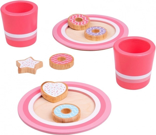 Bigjigs Toys Holzset Kekse mit Milch