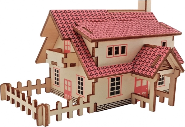 WOODCRAFT Holz-3D-Puzzle Ranch