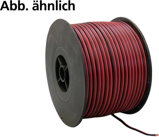 Flachbandkabel mit Futaba-Stecker 2 × 0,25 mm, 100 m