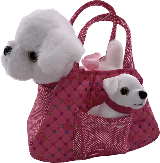 Plüsch-Tasche mit Hund und Welpe PLYŠÁKOV