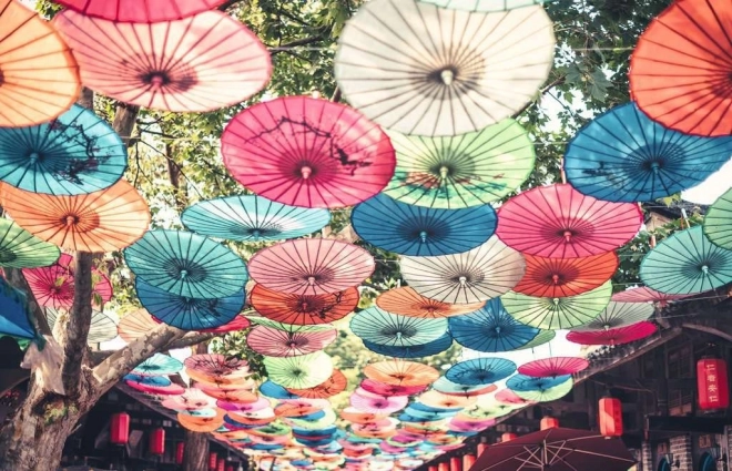 Ravensburger Puzzle Moment Regenschirme 200 Teile